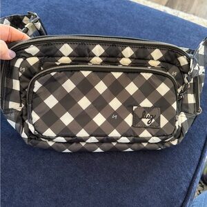 Lug Women's Black and White Checkered Travel Bag